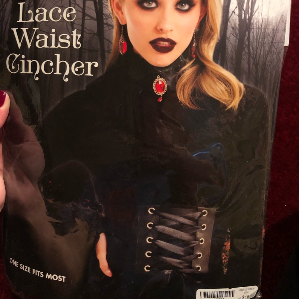 Lace waist cincher